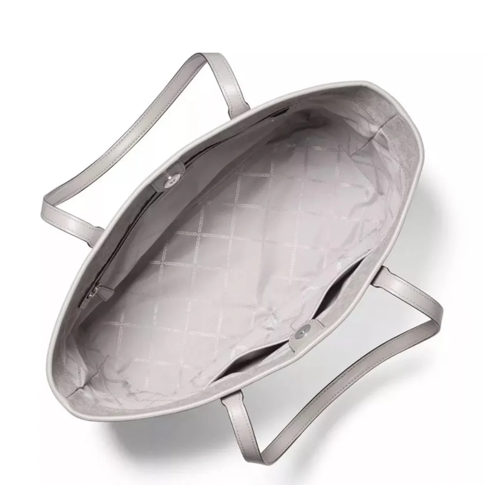 Michael Kors Signature Carter Large Open Tote Bright White Multi EUC - Picture 2 of 5